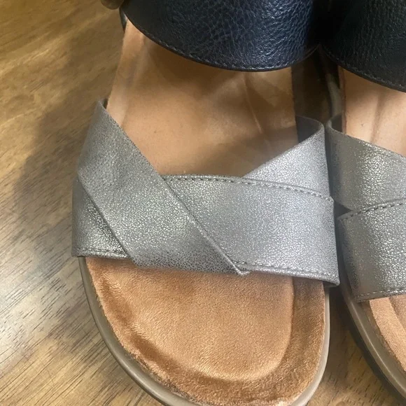 Sofft Black and Silver Sandals - Picture 3 of 4